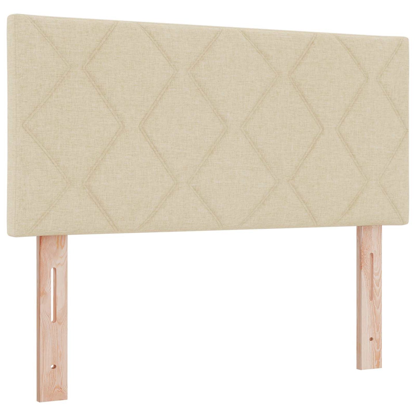 Boxmadras med topmadras Cremefarvet 120 x 190 cm Stof