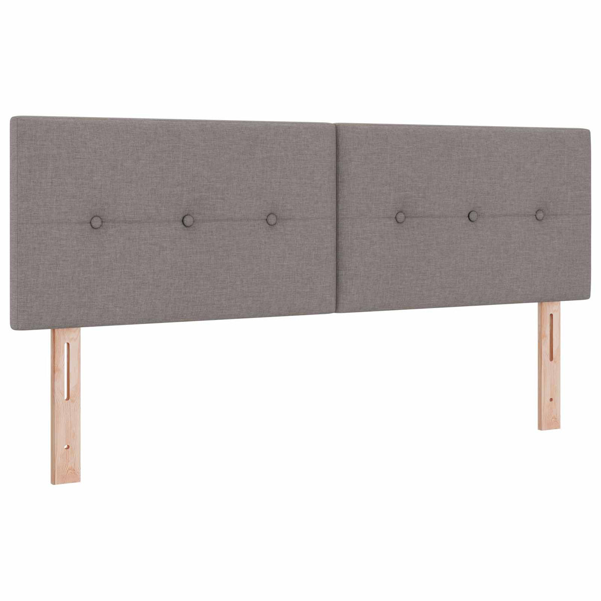 Boxmadras med topmadras Gråbrun 160 x 200 cm Stof