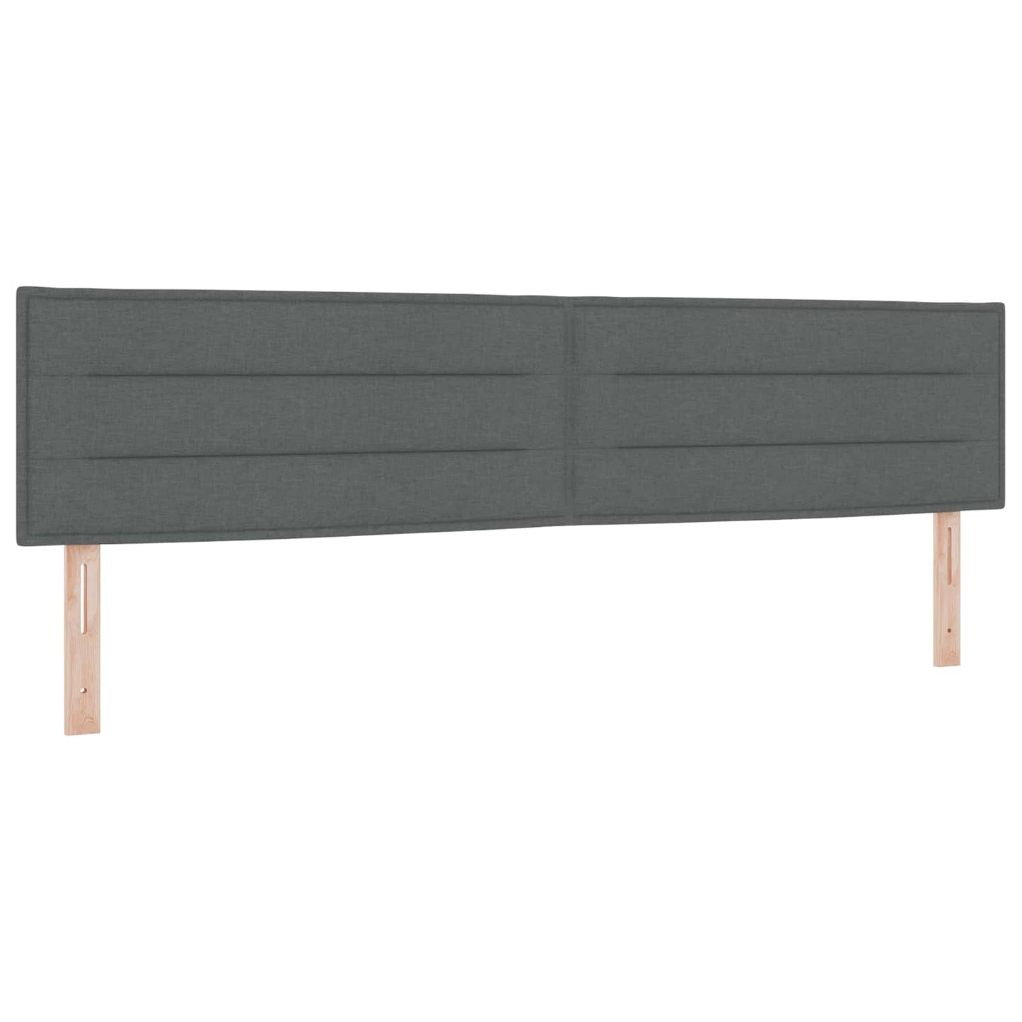 Boxmadras med topmadras Mørkegrå 200 x 200 cm Stof
