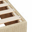 Boxmadras med topmadras Cremefarvet 200 x 200 cm Stof