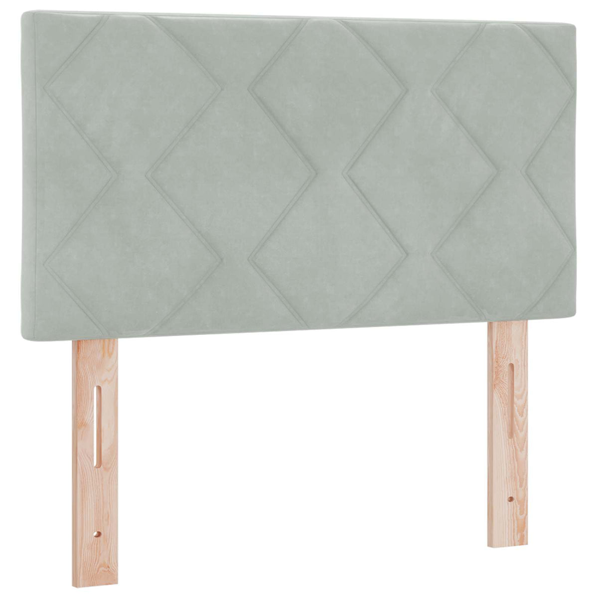 Boxmadras med topmadras Lysegrå 80 x 200 cm Fløjl