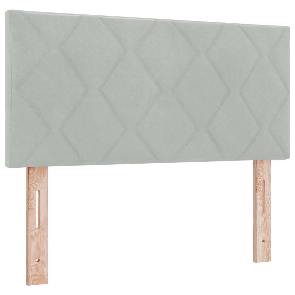 Boxmadras med topmadras Lysegrå 90 x 200 cm Fløjl