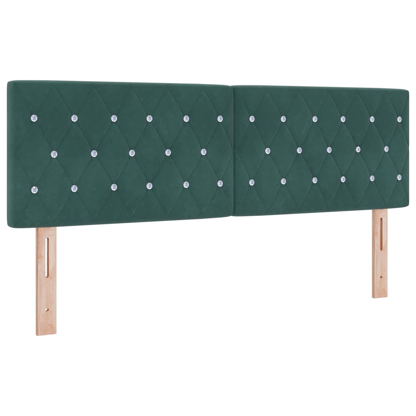 Boxmadras med topmadras Mørkegrøn 140 x 190 cm Fløjl