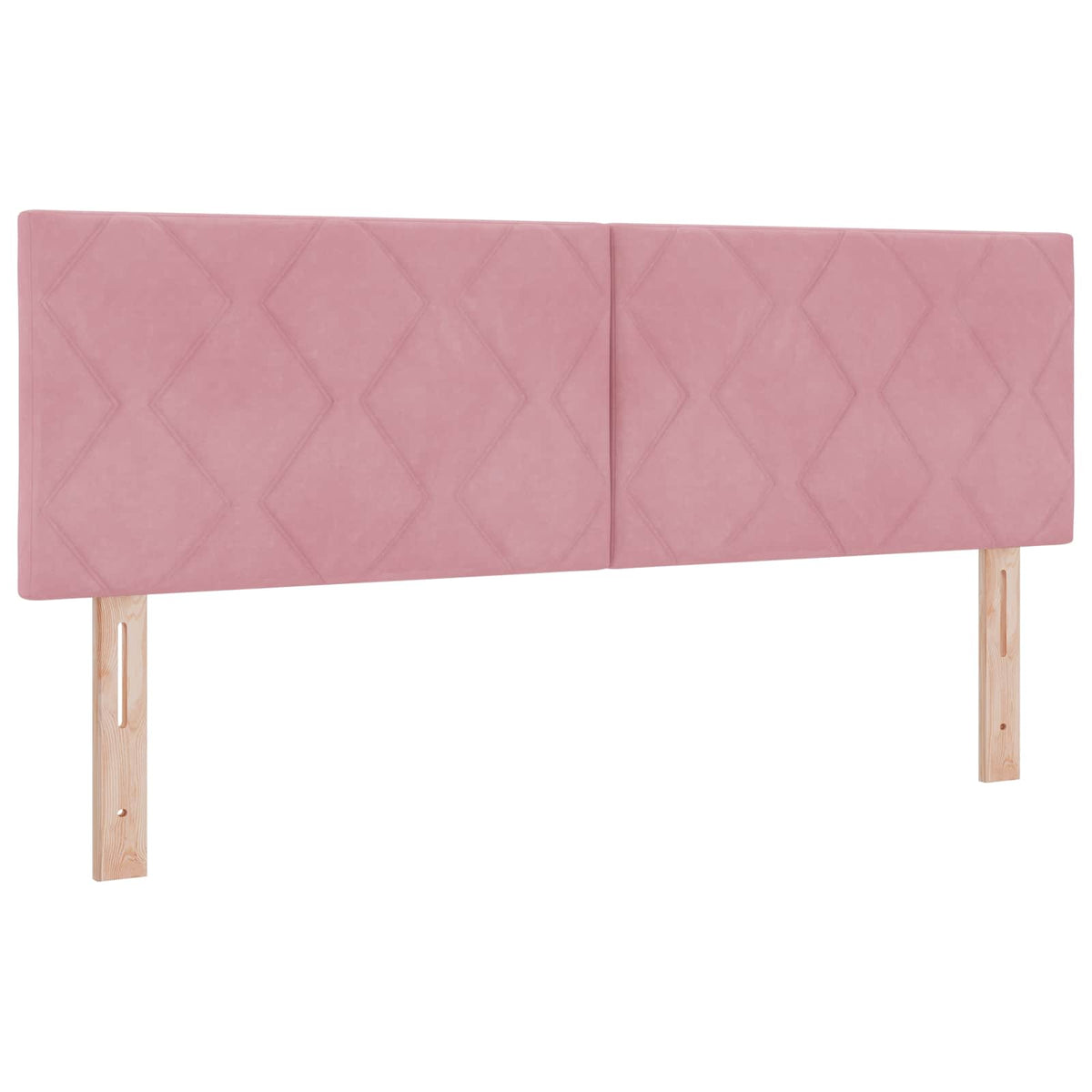 Boxmadras med topmadras Lyserød 140 x 200 cm Fløjl
