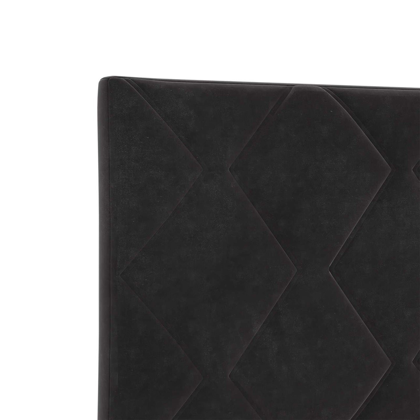 Boxmadras med topmadras med hovedgærde Sort 160 x 200 cm Fløjl