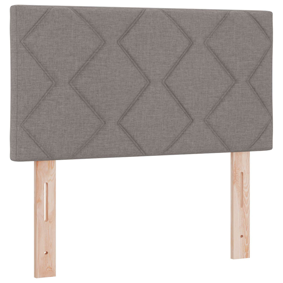 Box Spring Seng med Madras og LED Gråbrun 80 x 200 cm Stof