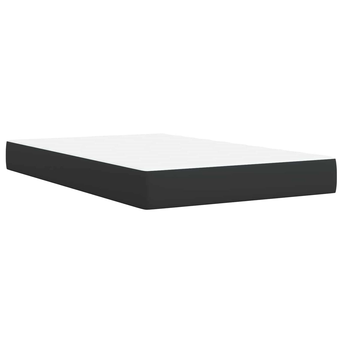 Box Spring Seng med Madras og LED Sort 120 x 190 cm Stof