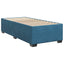 Box Spring Seng med Madras og LED Blå 90 x 200 cm Velour