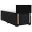 Box Spring Seng med Madras og LED Sort 90 x 200 cm Velour
