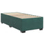Box Spring Seng med Madras og LED Mørkegrøn 90 x 200 cm Velour
