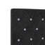 Box Spring Seng med Madras og LED Sort 100 x 200 cm Velour