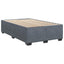 Box Spring Seng med Madras og LED Mørkegrå 120 x 190 cm Velour