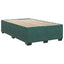 Box Spring Seng med Madras og LED Mørkegrøn 120 x 200 cm Velour