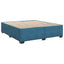 Box Spring Seng med Madras og LED Blå 200 x 200 cm Velour