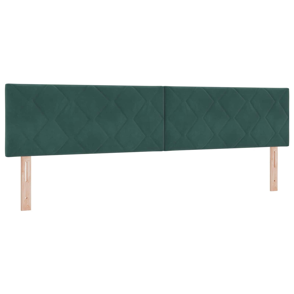 Box Spring Seng med Madras og LED Mørkegrøn 200 x 200 cm Velour