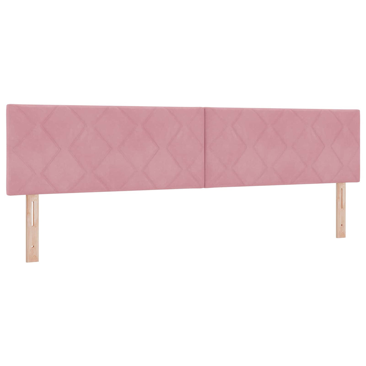 Box Spring Seng med Madras og LED Lyserød 200 x 200 cm Velour