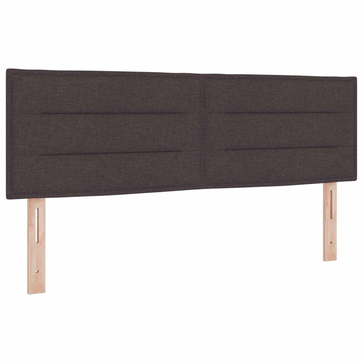 Boxmadras med topmadras Mørk Brun 140 x 200 cm Stof