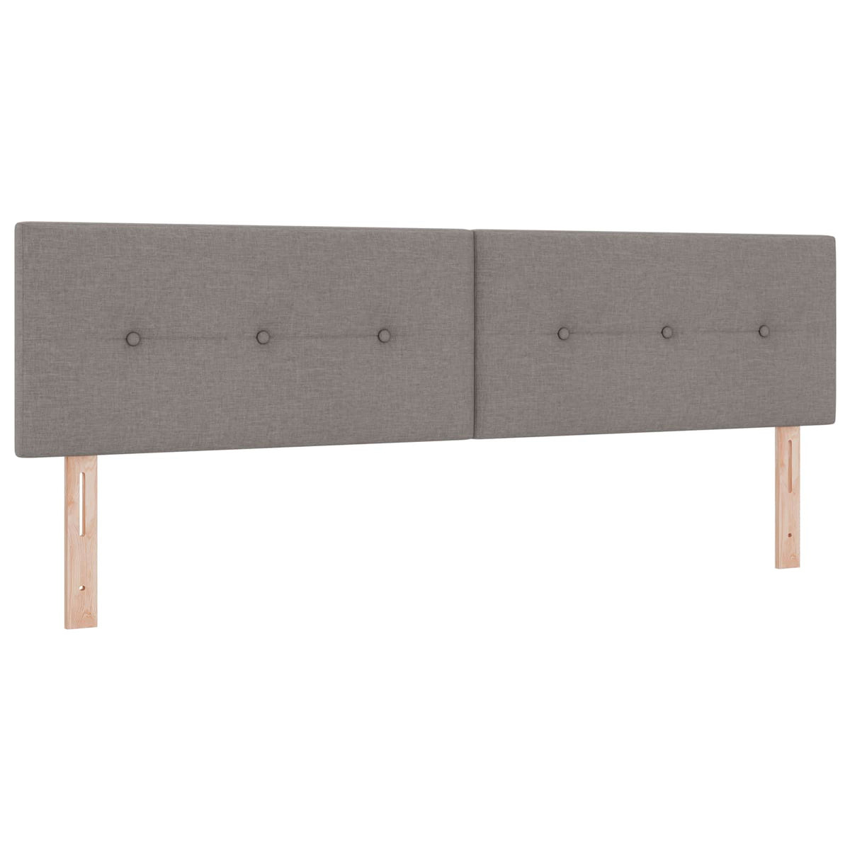 Boxmadras med topmadras Gråbrun 180 x 200 cm Stof