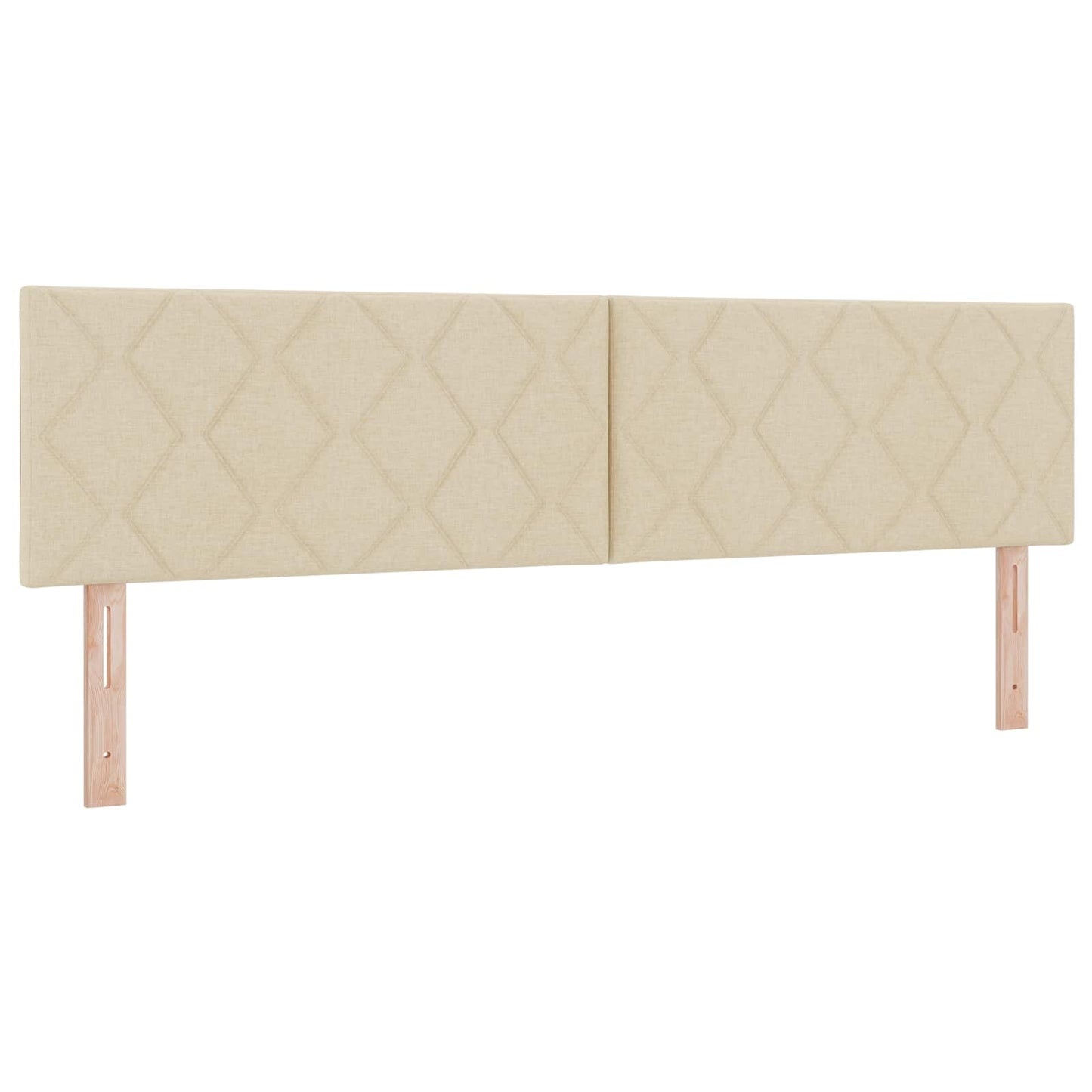 Boxmadras med topmadras Cremefarvet 180 x 200 cm Stof