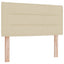 Boxmadras med topmadras Cremefarvet 80 x 200 cm Stof