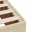 Boxmadras med topmadras Cremefarvet 100 x 200 cm Stof