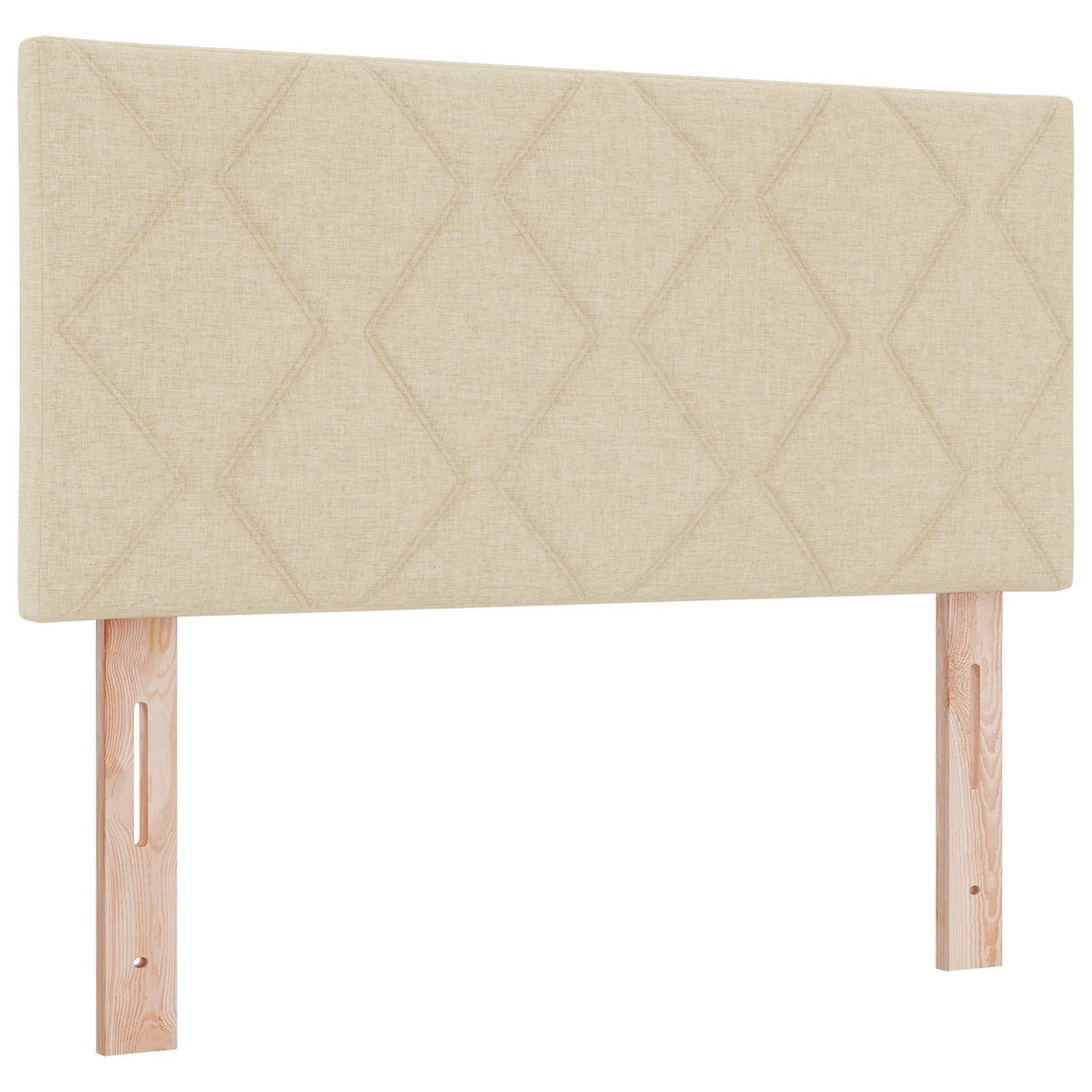 Boxmadras med topmadras Cremefarvet 120 x 190 cm Stof