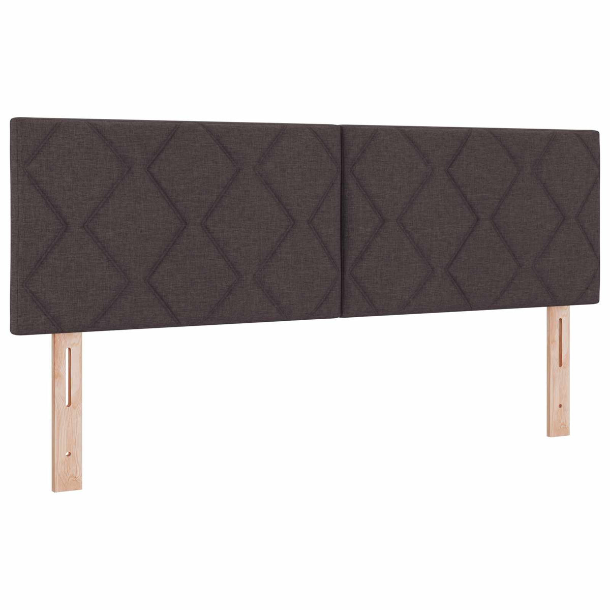 Boxmadras med topmadras Mørk Brun 140 x 200 cm Stof