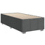 Box Spring Seng med Madras og LED Mørkegrå 90 x 190 cm Stof
