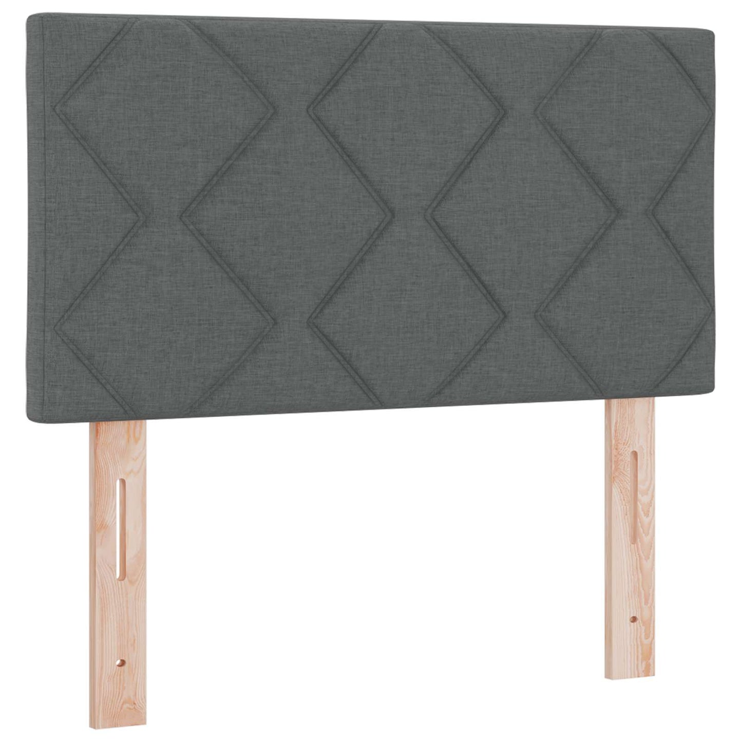Boxmadras med topmadras Mørkegrå 80 x 200 cm Stof
