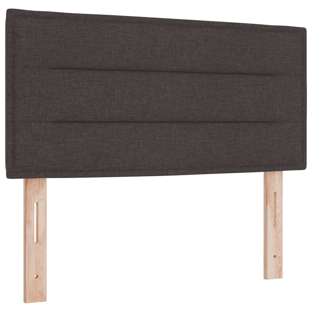 Boxmadras med topmadras Mørk Brun 90 x 190 cm Stof