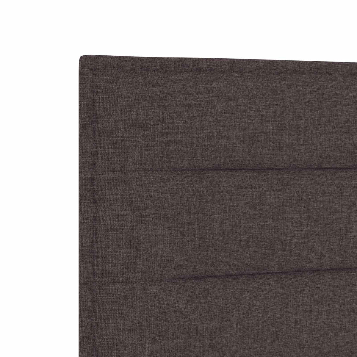 Boxmadras med topmadras Mørk Brun 90 x 200 cm Stof