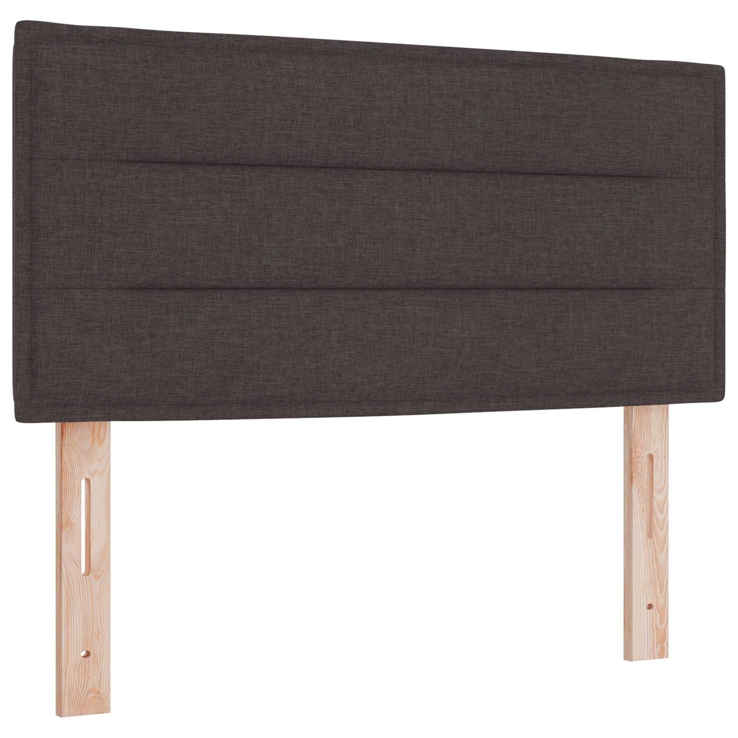 Boxmadras med topmadras Mørk Brun 90 x 200 cm Stof