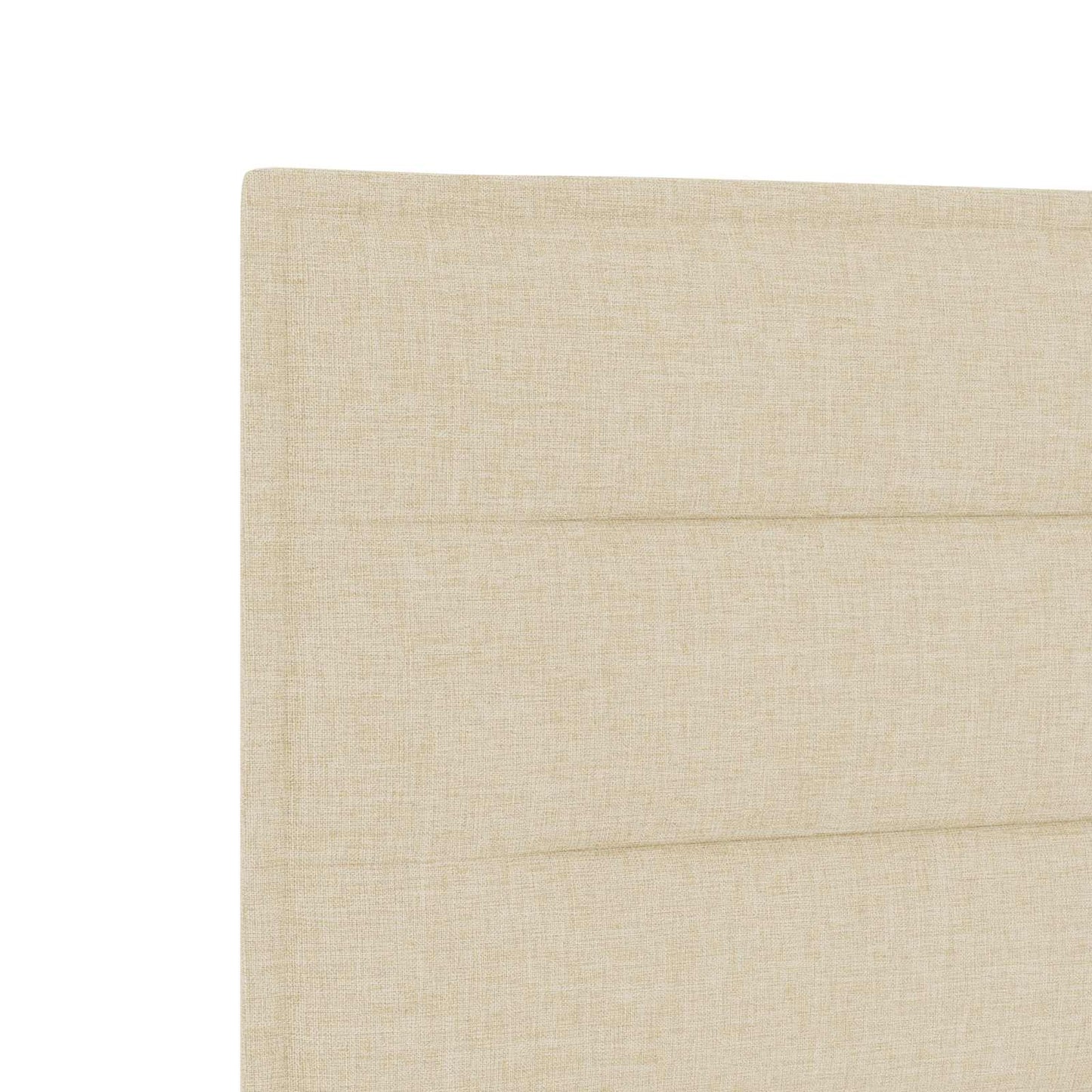 Boxmadras med topmadras Cremefarvet 120 x 200 cm Stof