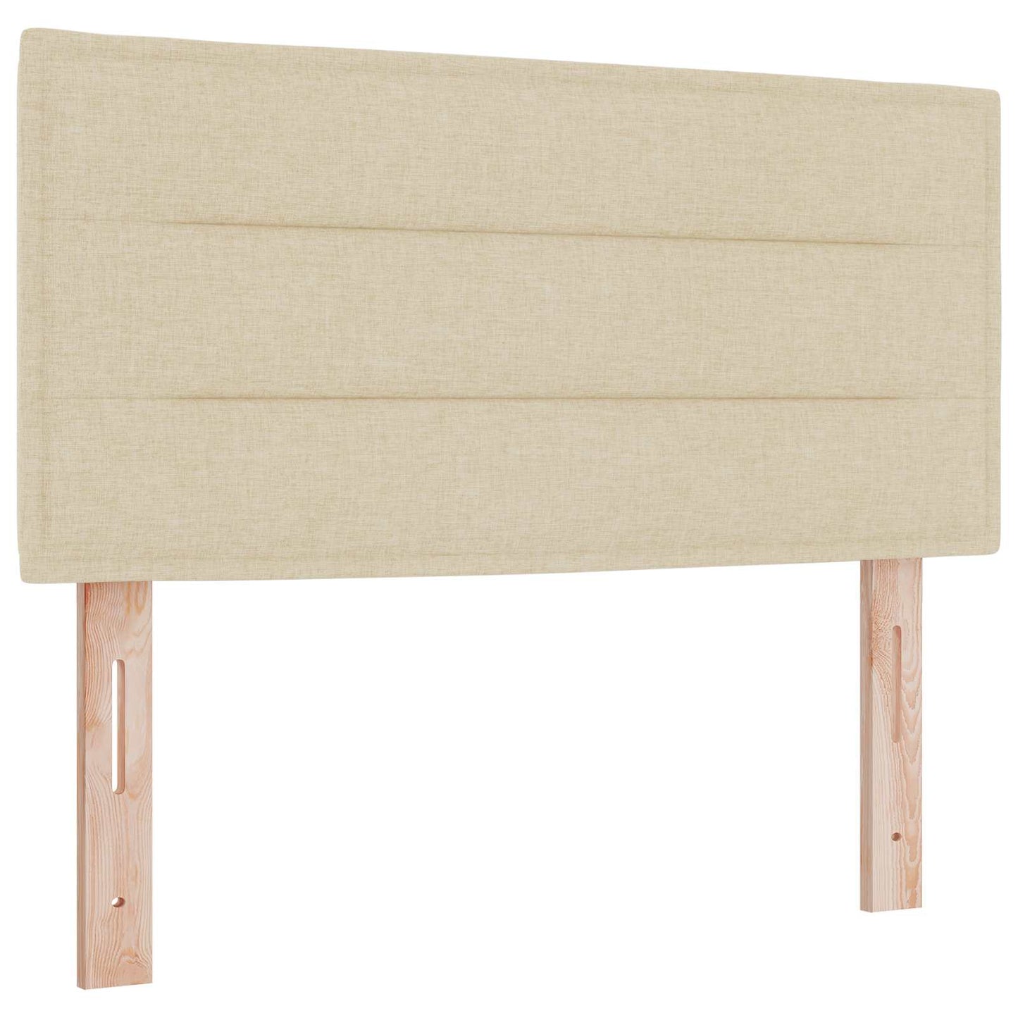 Boxmadras med topmadras Cremefarvet 120 x 200 cm Stof