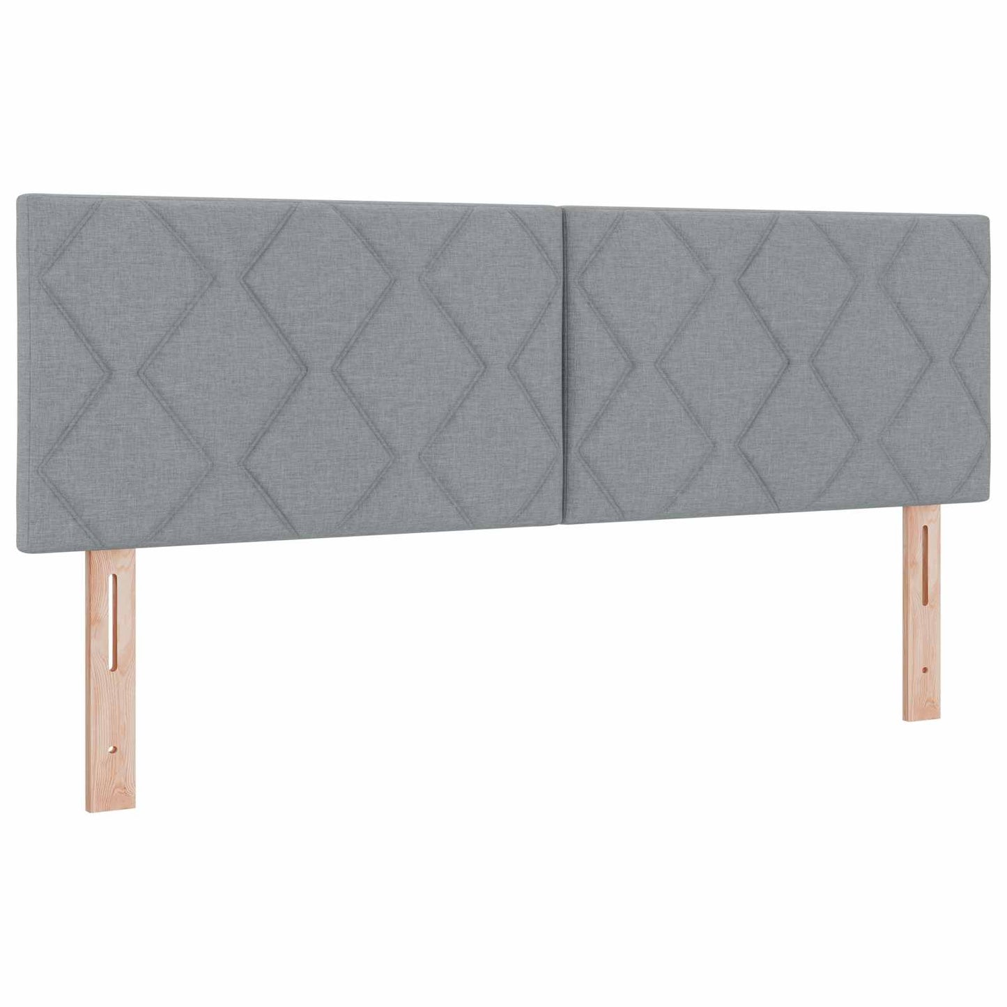 Boxmadras med topmadras Lysegrå 140 x 200 cm Stof