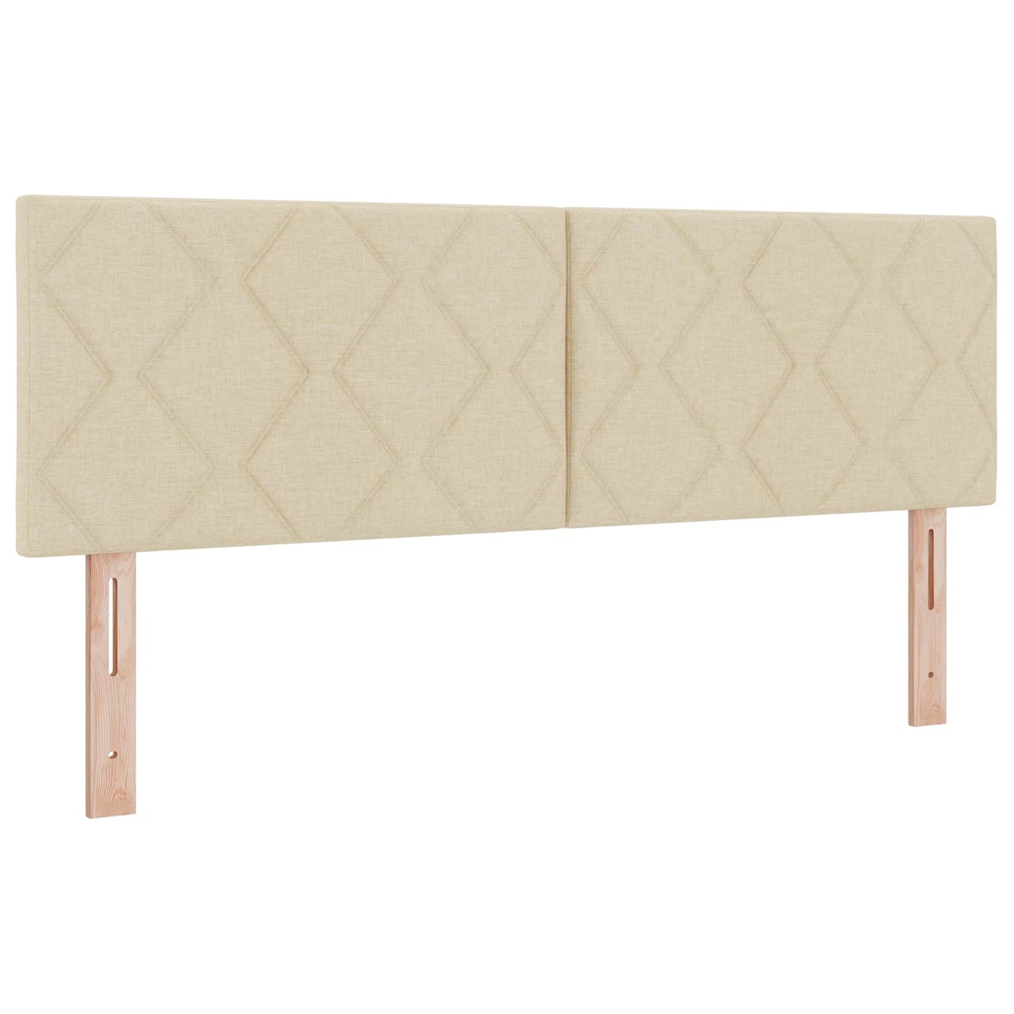 Boxmadras med topmadras Cremefarvet 160 x 200 cm Stof