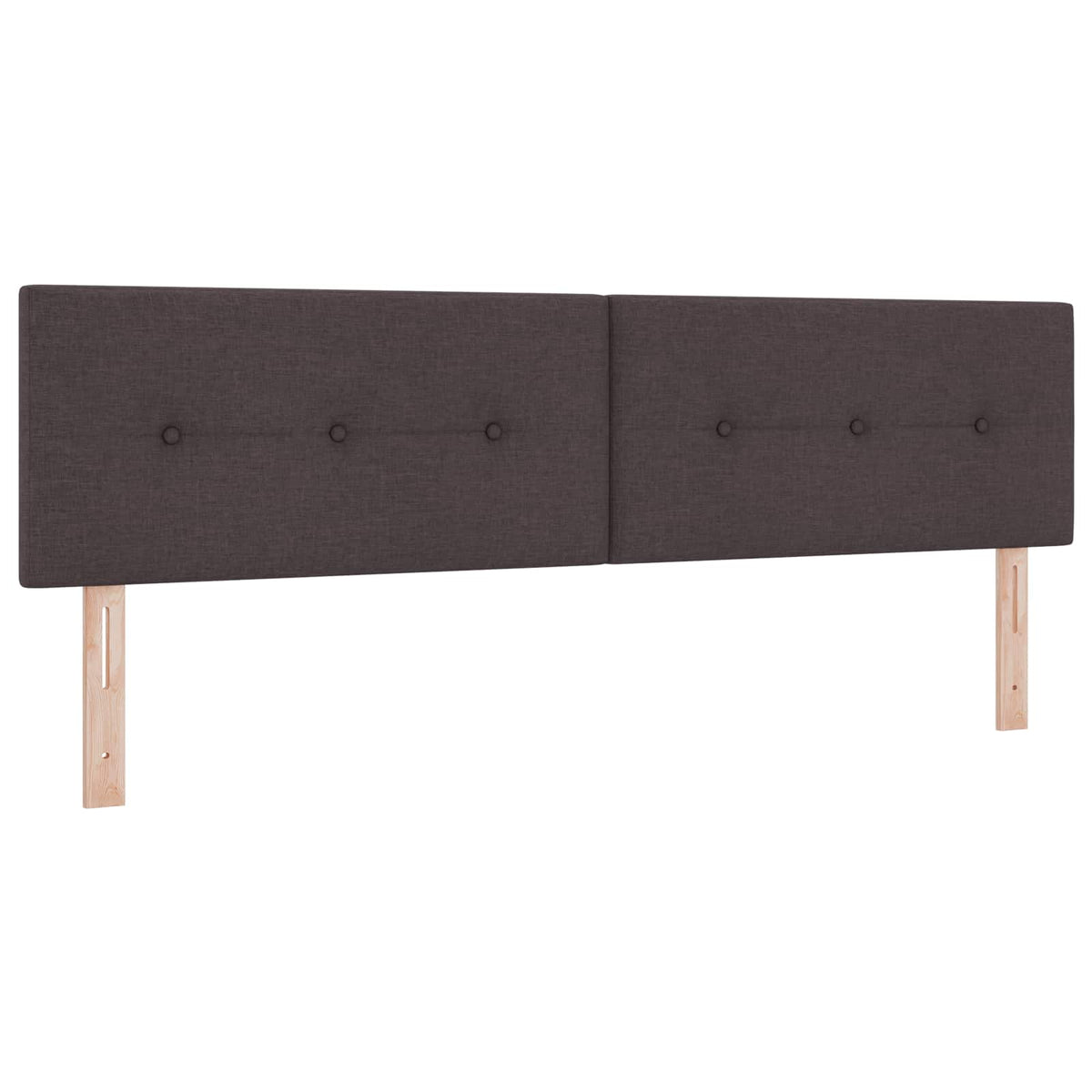 Boxmadras med topmadras Mørk Brun 180 x 200 cm Stof