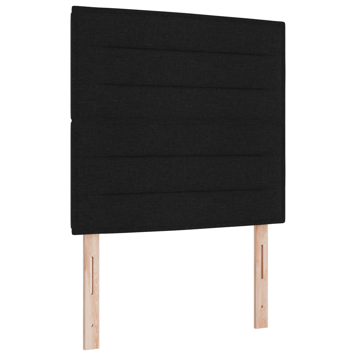 Boxmadras med topmadras Sort 90 x 190 cm Stof