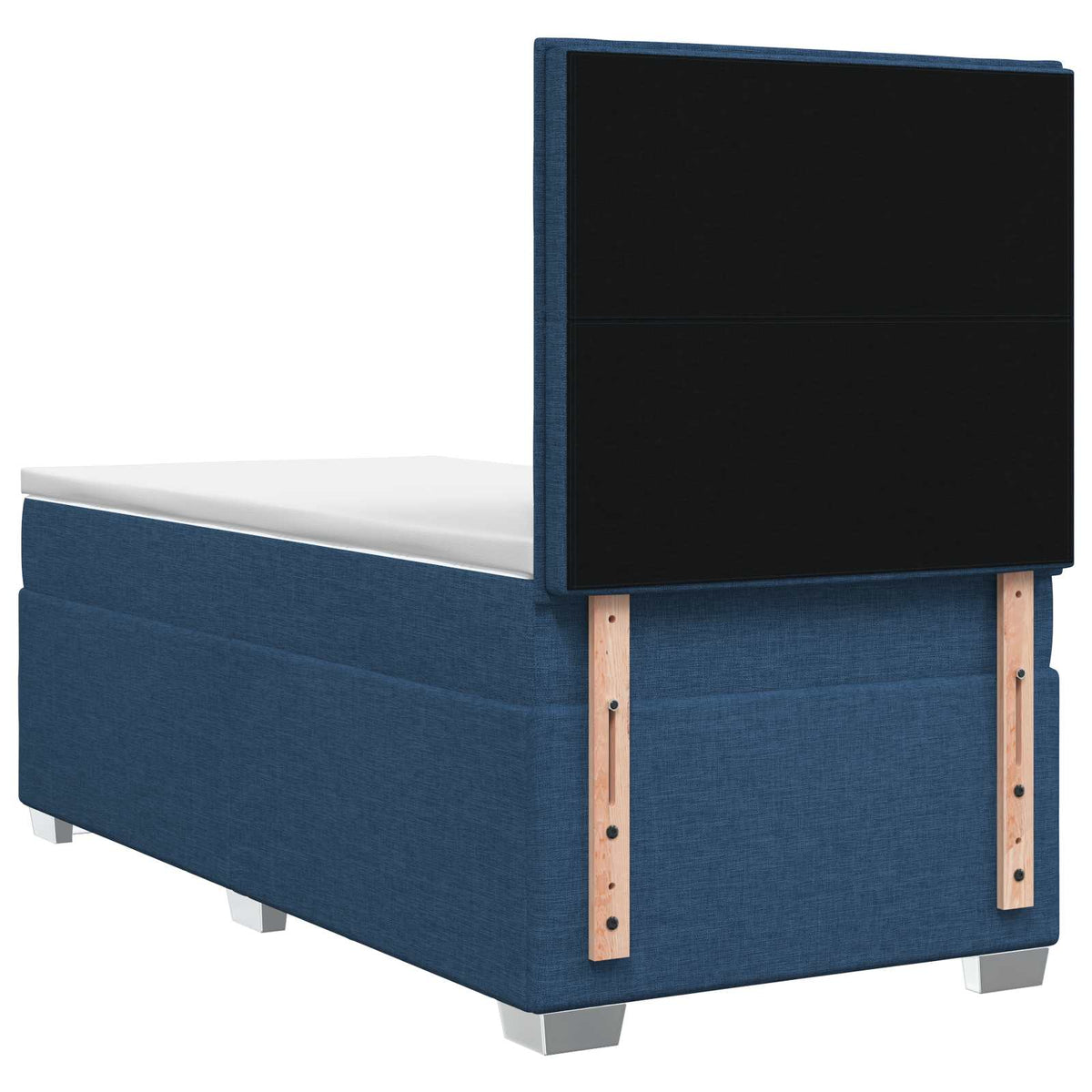 Boxmadras med topmadras Blå 90 x 190 cm Stof