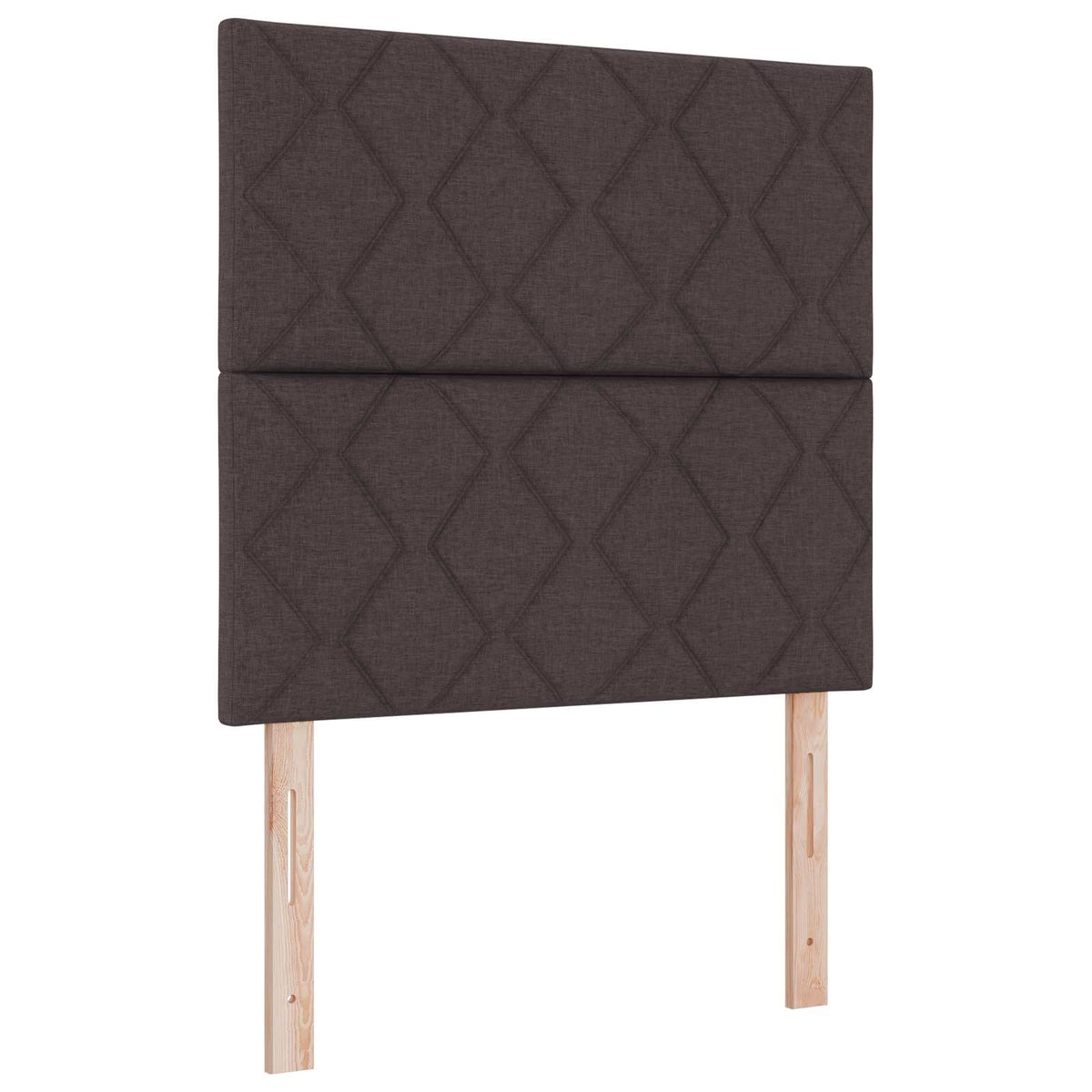 Boxmadras med topmadras Mørk Brun 90 x 190 cm Stof