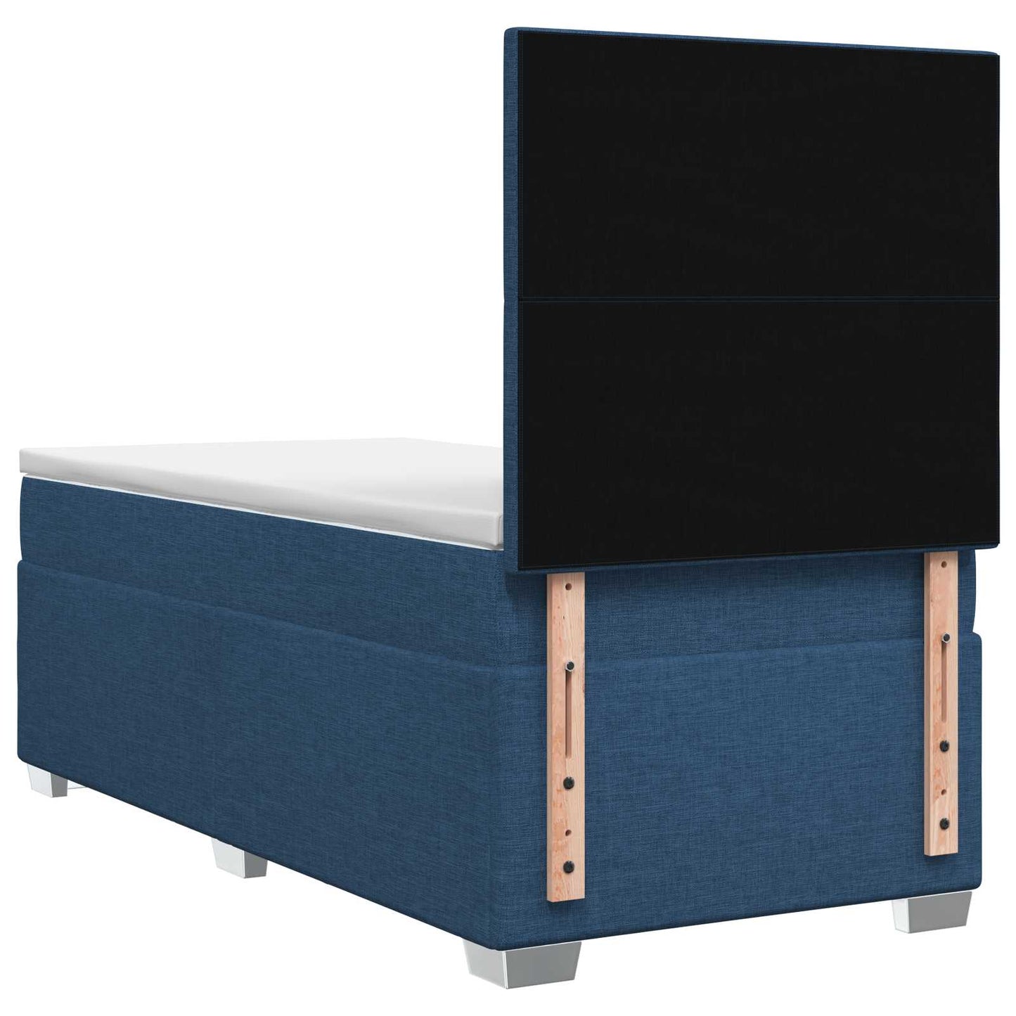 Boxmadras med topmadras Blå 100 x 200 cm Stof