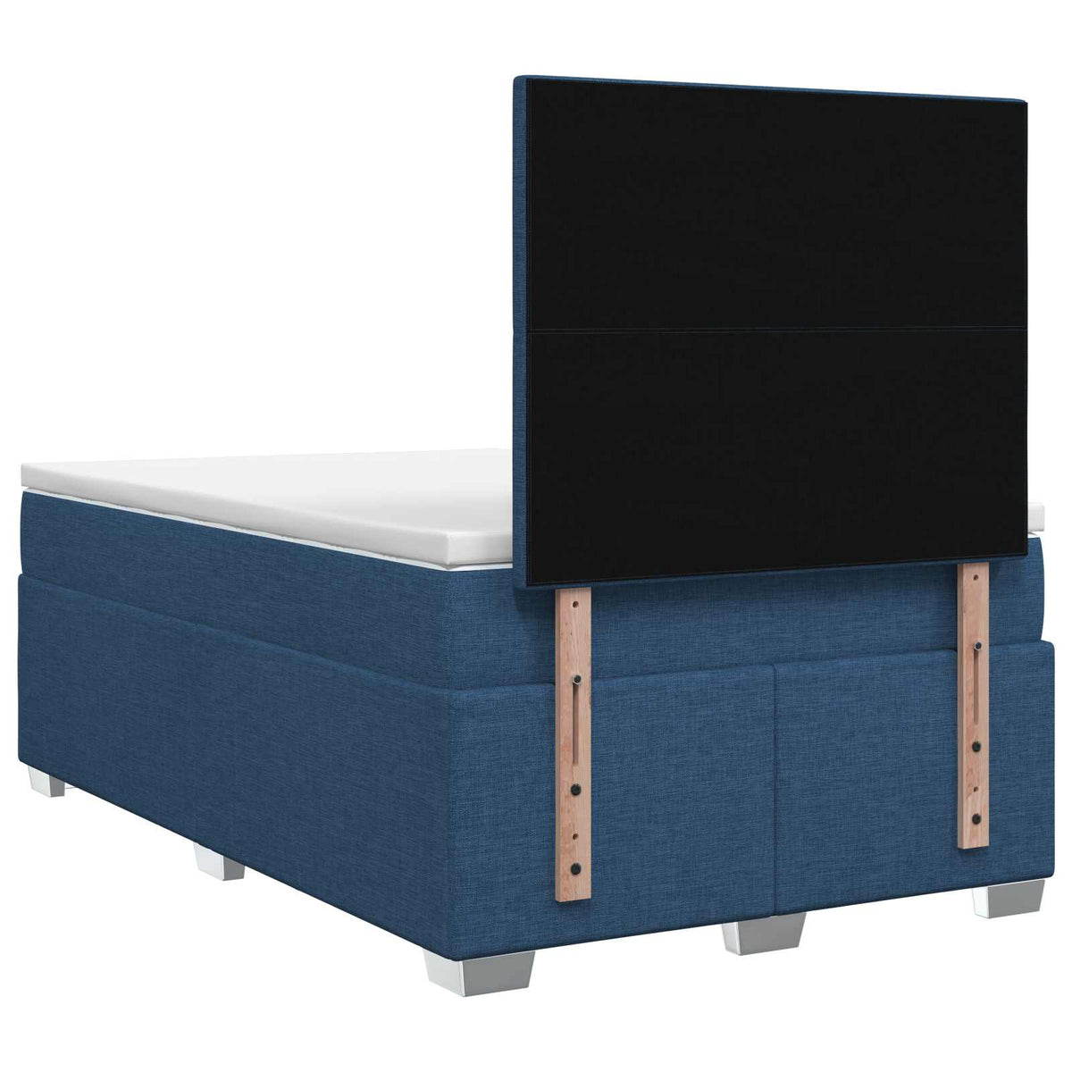 Boxmadras med topmadras Blå 120 x 200 cm Stof