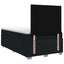 Boxmadras med topmadras Sort 120 x 200 cm Stof