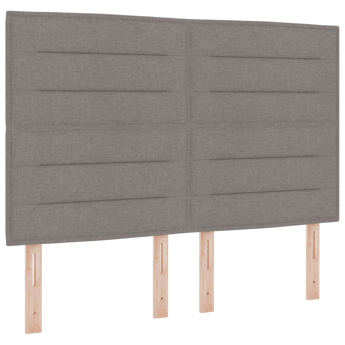 Boxmadras med topmadras Gråbrun 140 x 190 cm Stof