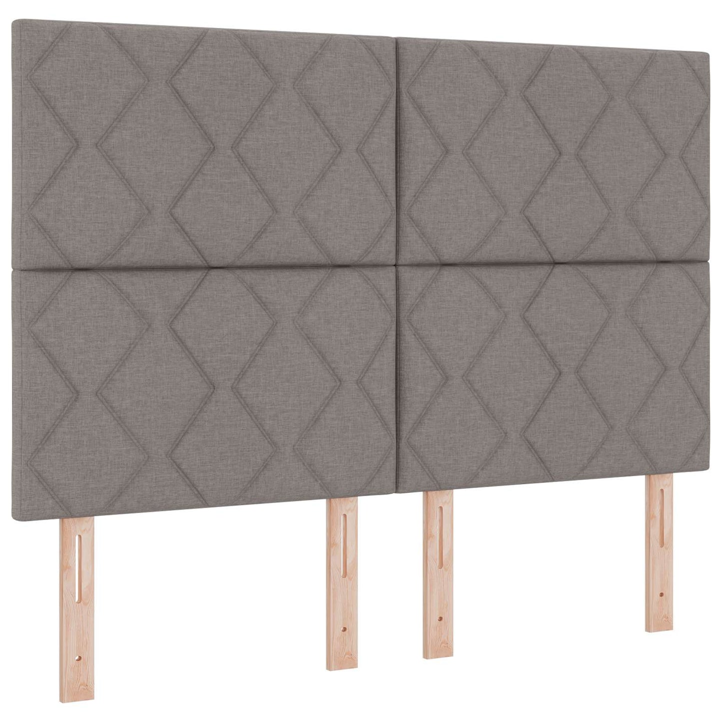 Boxmadras med topmadras Gråbrun 140 x 190 cm Stof
