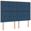 Boxmadras med topmadras Blå 140 x 200 cm Stof