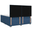 Boxmadras med topmadras Blå 140 x 200 cm Stof