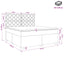 Boxmadras med topmadras Gråbrun 140 x 200 cm Stof