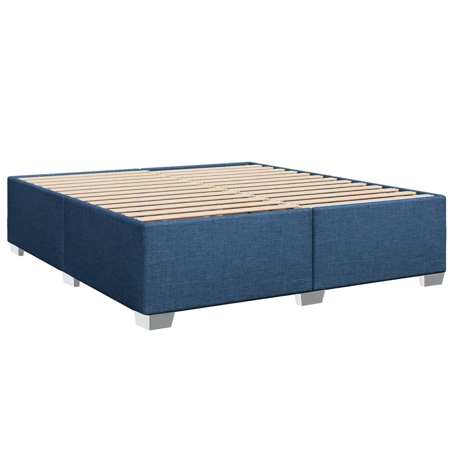 Boxmadras med topmadras Blå 180 x 200 cm Stof