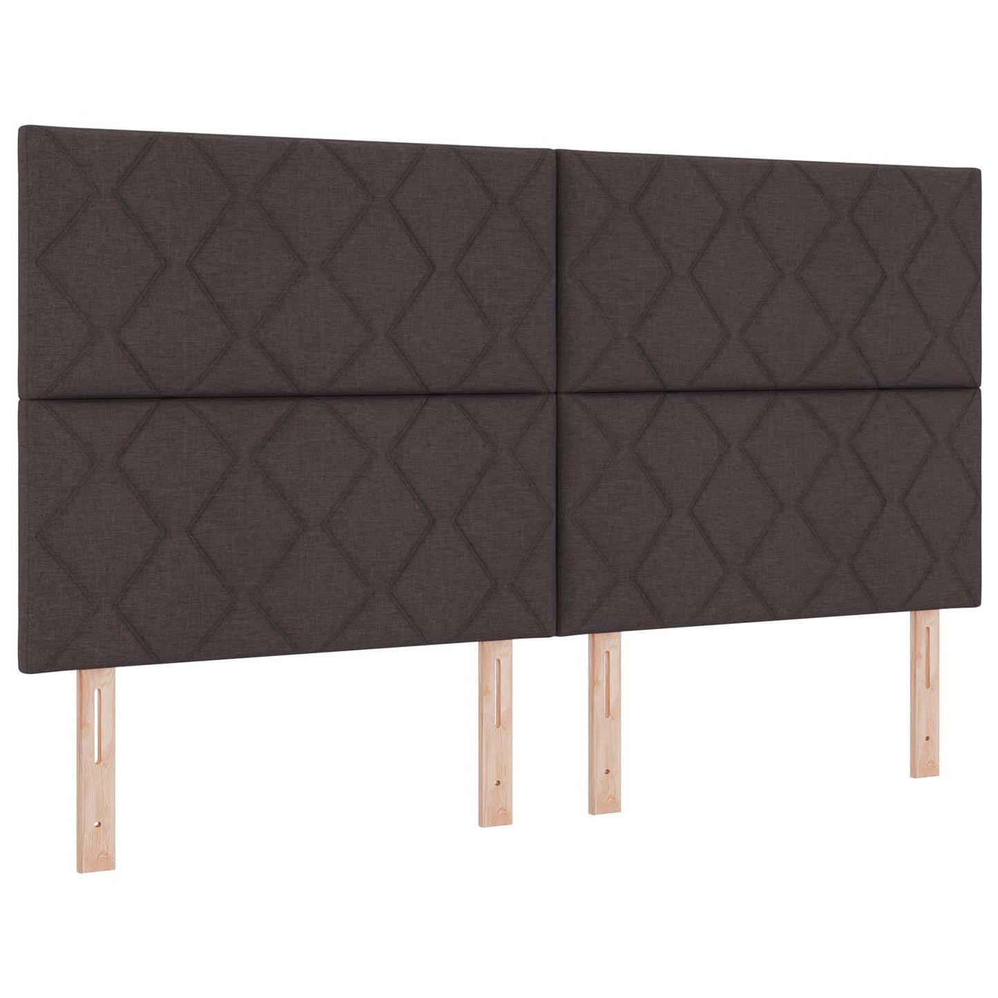 Boxmadras med topmadras Mørk Brun 180 x 200 cm Stof